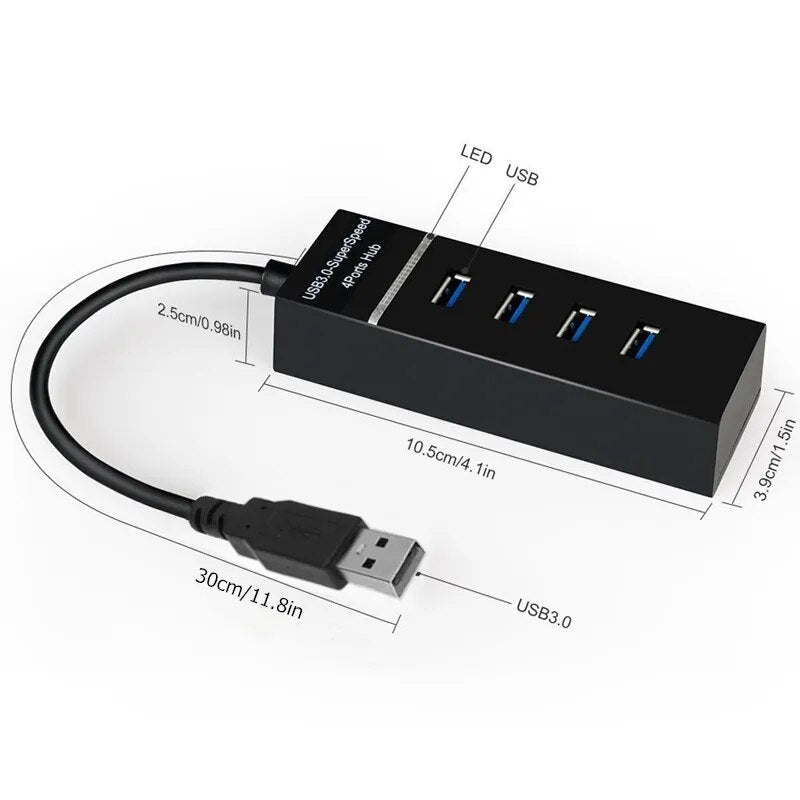 Extensão Usb 3.0 4 Portas